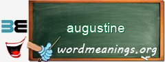 WordMeaning blackboard for augustine